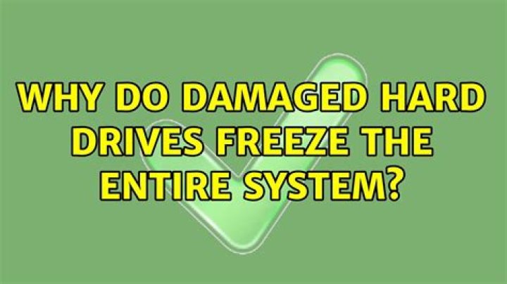 Why do damaged hard drives freeze the entire system?