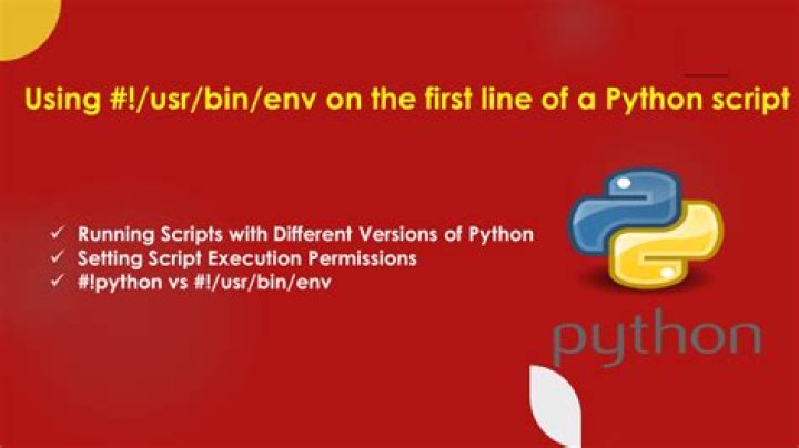Why do some python scripts begin with #!/usr/bin/env python? [duplicate]
