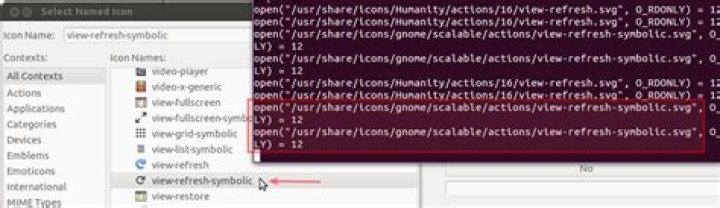 Why do the GNOME symbolic icons appear darker in a running application?