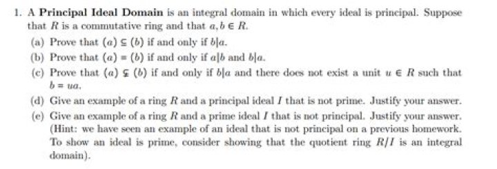 Why do we require a principal ideal domain to be an integral domain?