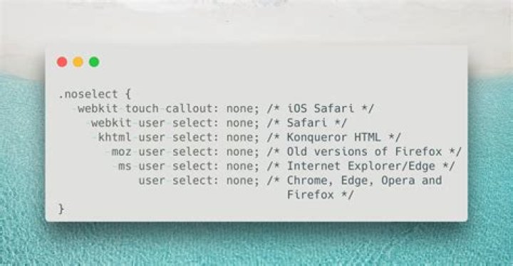 Why do you write '-webkit-touch-callout: none' when applying css to ios?