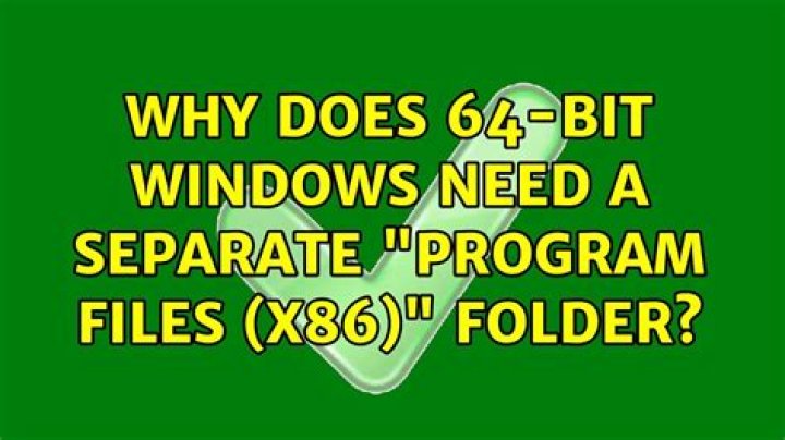 Why does 64-bit Windows need a separate 