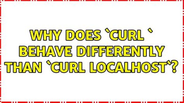 Why does `curl <this machine's IP>` behave differently than `curl localhost`?