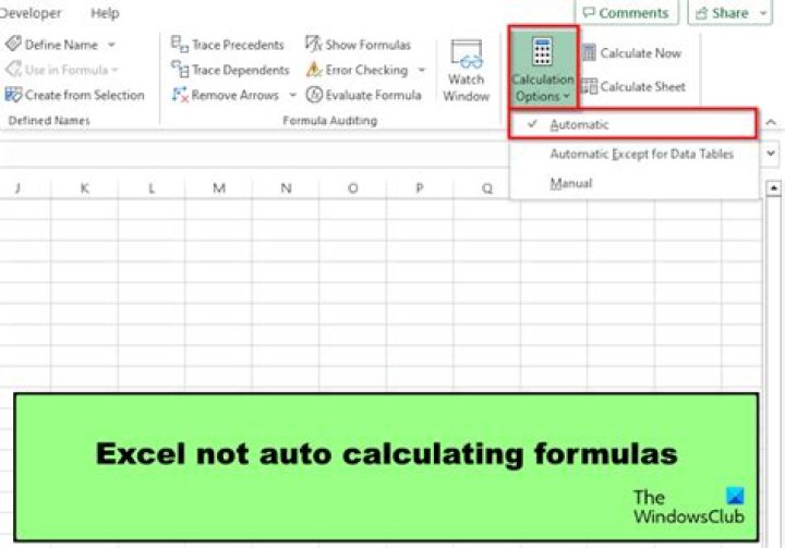 Why does Excel not auto-update my equations anymore? [duplicate]