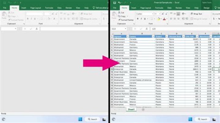 Why does my excel document have 960,000 empty rows?