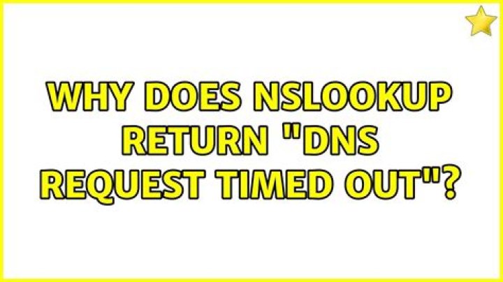 Why does nslookup return 