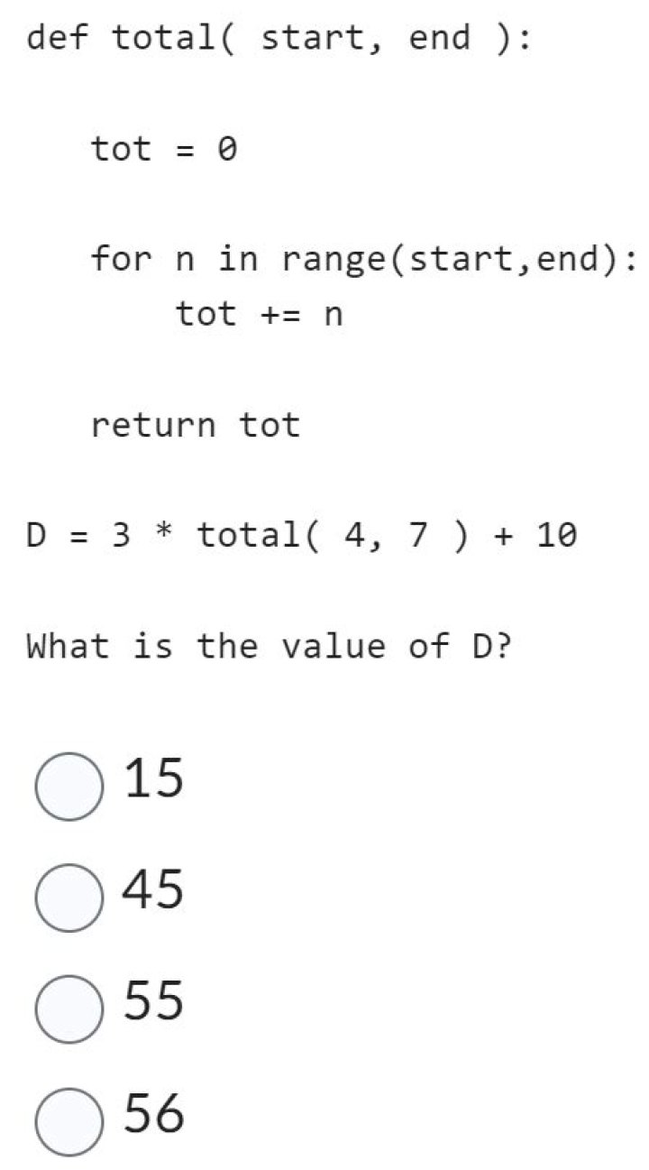 Why does range(start, end) not include end?