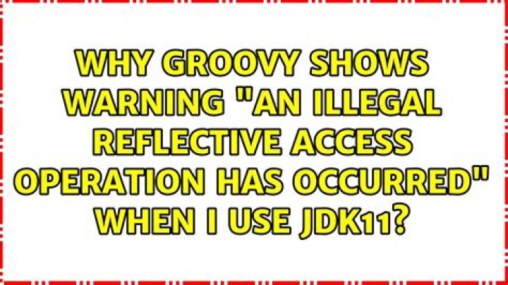 Why groovy shows warning 