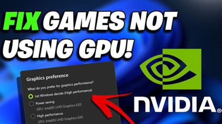 Why is my lap-top not using nvidia GPU?