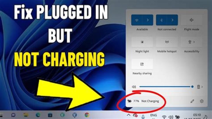 Why is my laptop charger detected but not charging the laptop