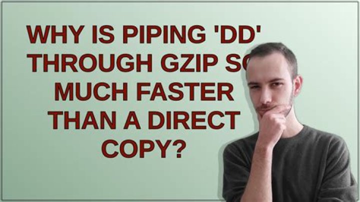 Why is piping 'dd' through gzip so much faster than a direct copy?