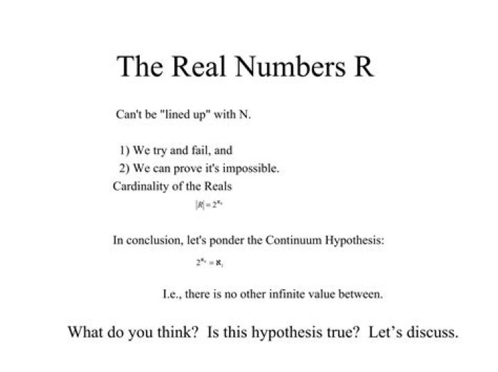 Why is the Continuum Hypothesis (not) true?