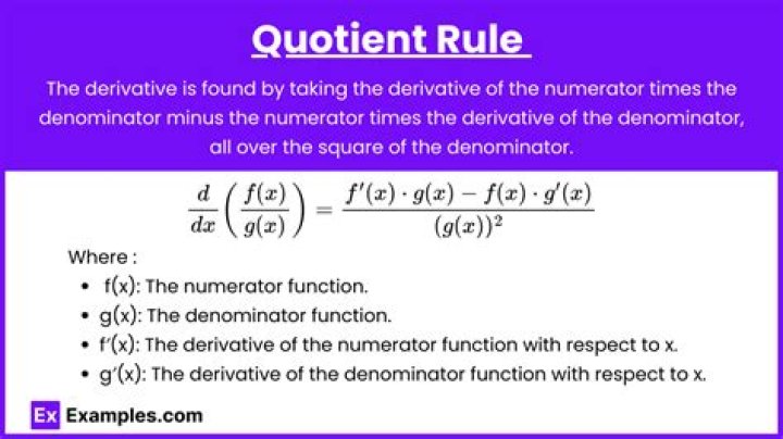 Why is the quotient rule in differentiation necessary?