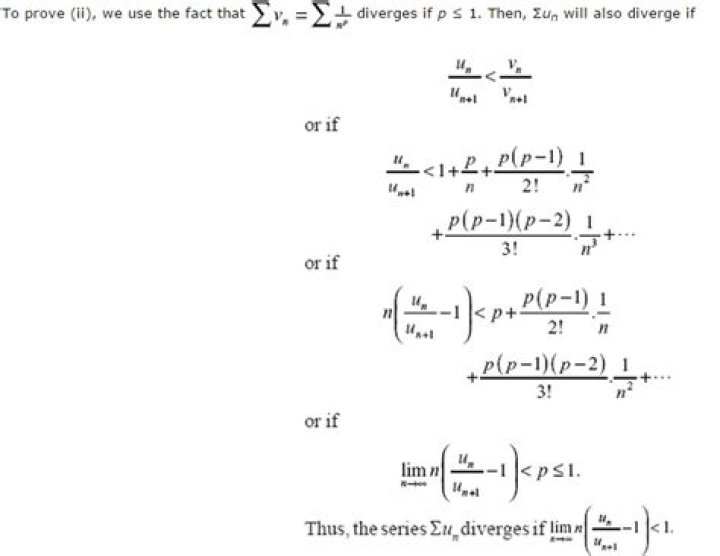 Why is the Raabe's Test inconclusive for $\lim\limits_{n \rightarrow \infty} n ~\left(\frac {u_n}{u_{n+1}} - 1 \right) =1$?