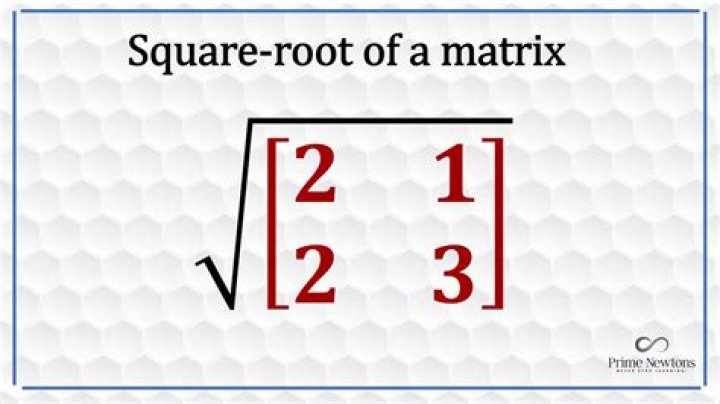 Why is the sqrt of a matrix different to ^0.5