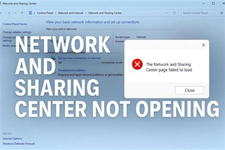 Why local area connection not appear in Network and Sharing Center?