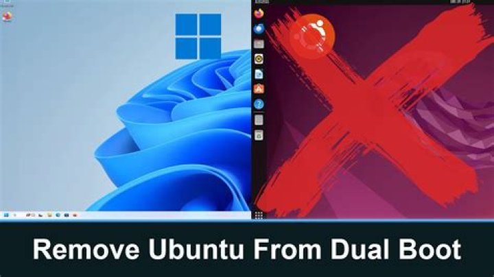Why ubuntu is appearing in boot menu even i removed from dual boot