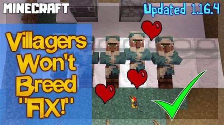Why won't my villagers breed?