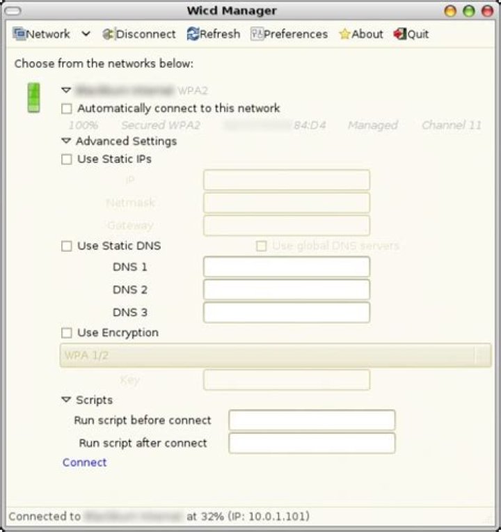 WICD Screenshot