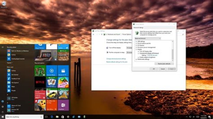 win 10 lock screen timeout stuck at 1 minute
