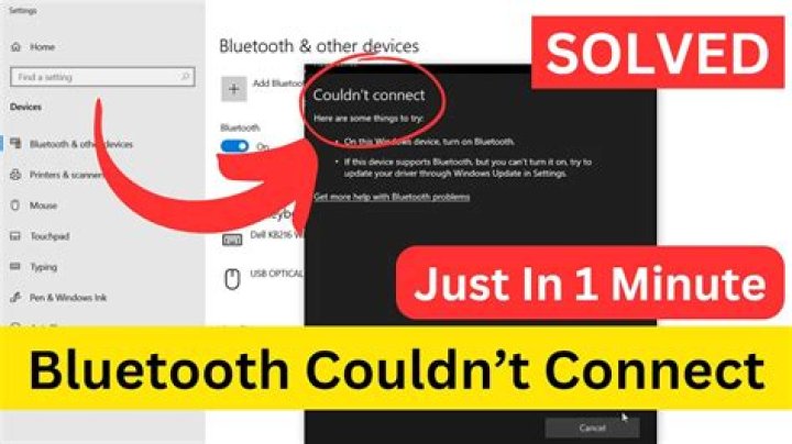 Windows 10 Bluetooth device won't connect after windows reset