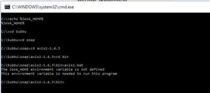 WINDOWS 10 JAVA_HOME is not working