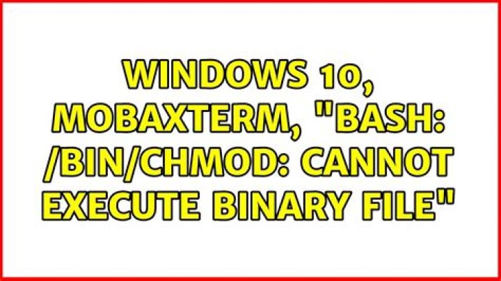 Windows 10, MobaXterm, 