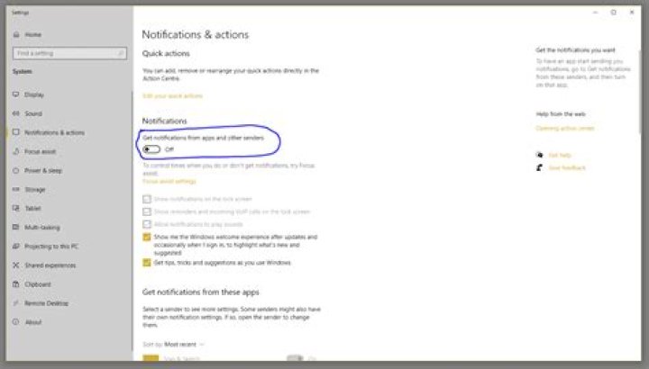 Windows 10 New Snip & Sketch Tool notification missing