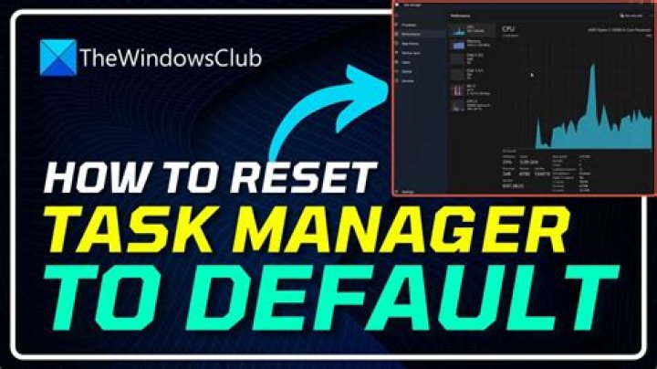 Windows 7/8 - restore default task manager?