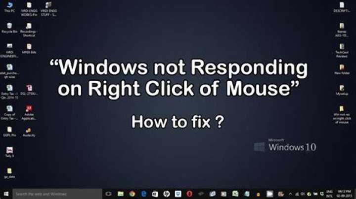 Windows 7 computer suddenly stops responding to mouse