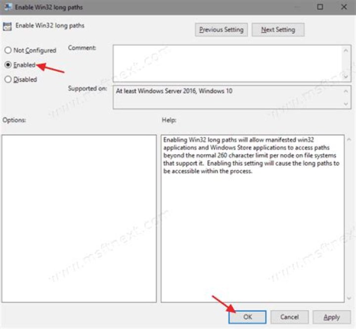 Windows 7 Long Path Missing Enable Option