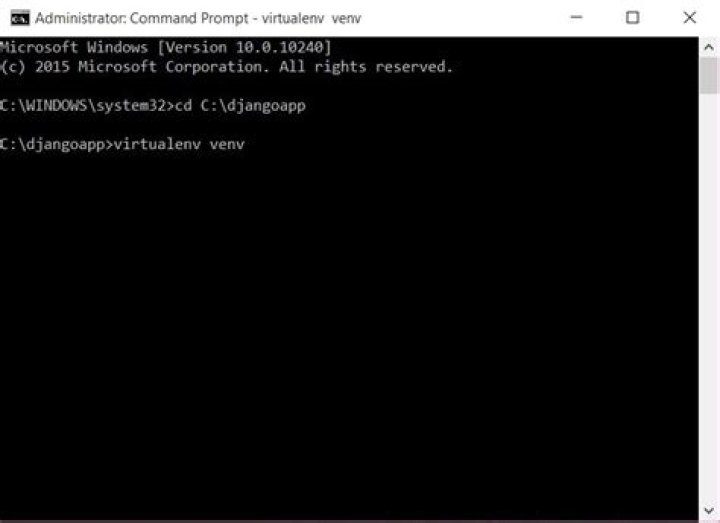 Windows CMD cannot use Python Virtualenv or Django commands