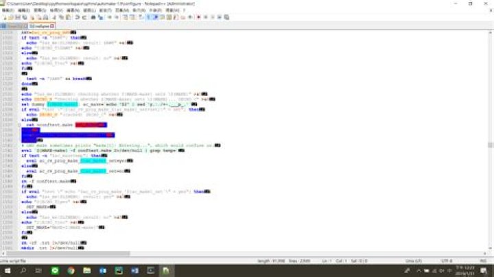 windows install automake fails when configuring