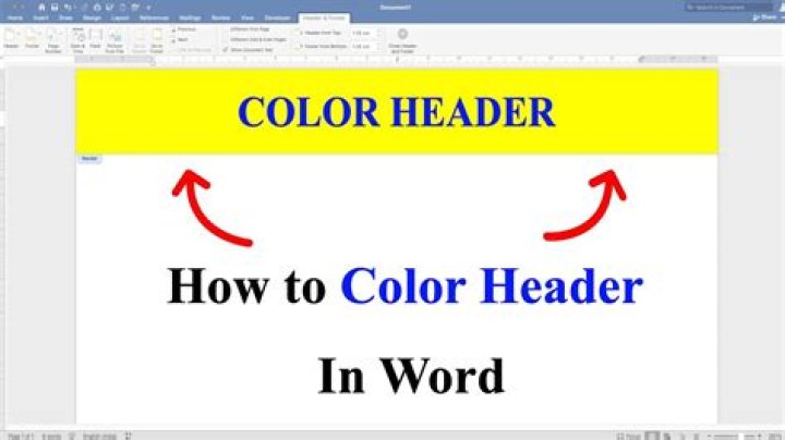 Word header logo grayed out, color changed