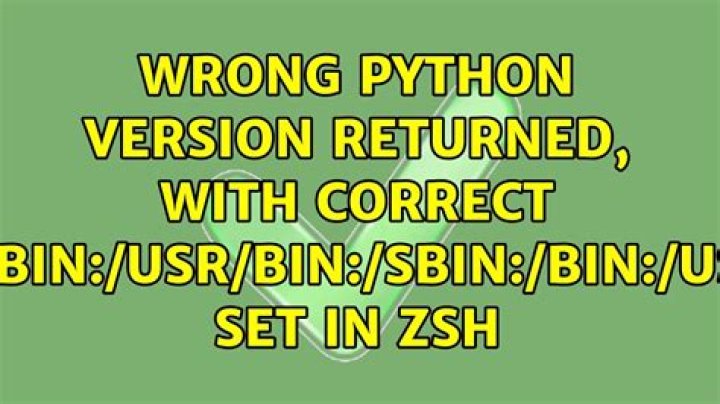 Wrong Python version returned, with correct $PATH set in ZSH