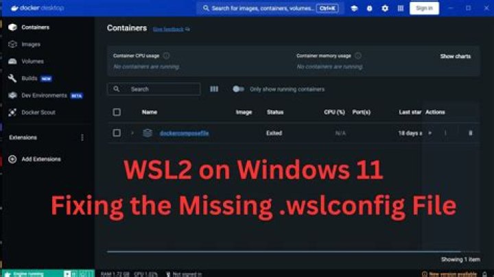 .wslconfig not applied for WSL2