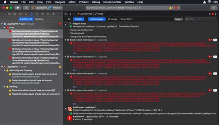 Xcode 10 Error: Multiple commands produce