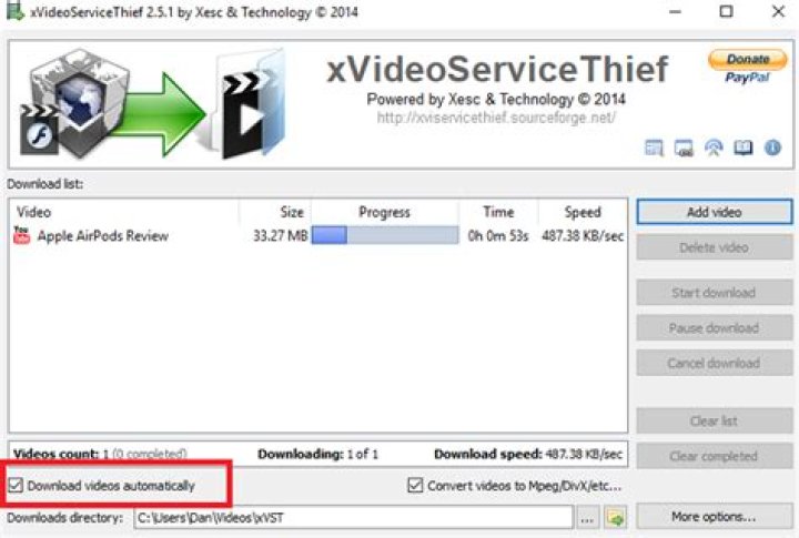 xVideoServiceThief downloading