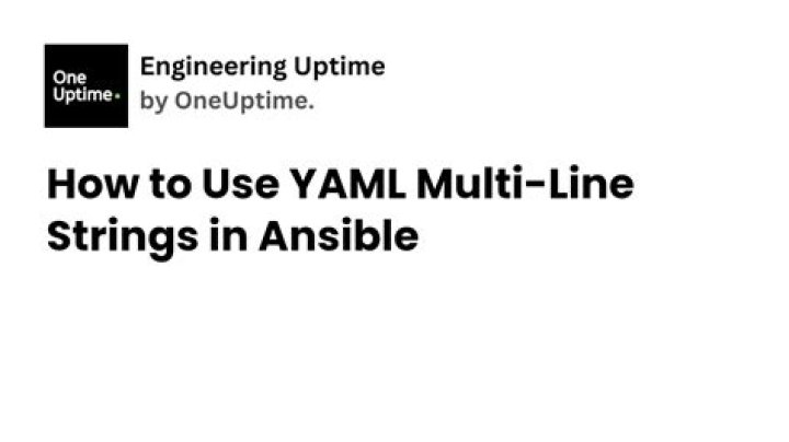 YAML Multi-Line Arrays