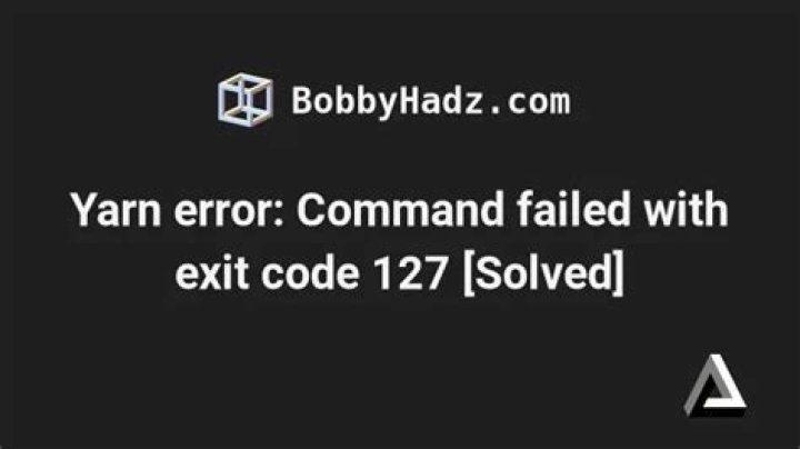 Yarn install Fails with exit code 127