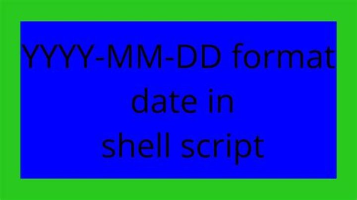 YYYY-MM-DD format date in shell script