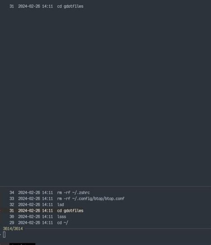 ZSH - output whole history?